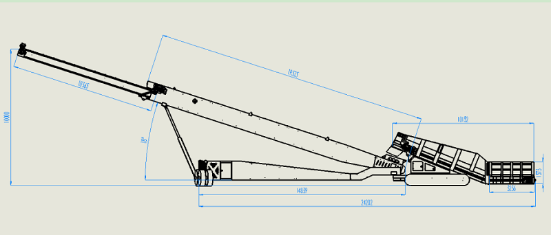  JXLD-1000 Impilatore mobile cingolato 